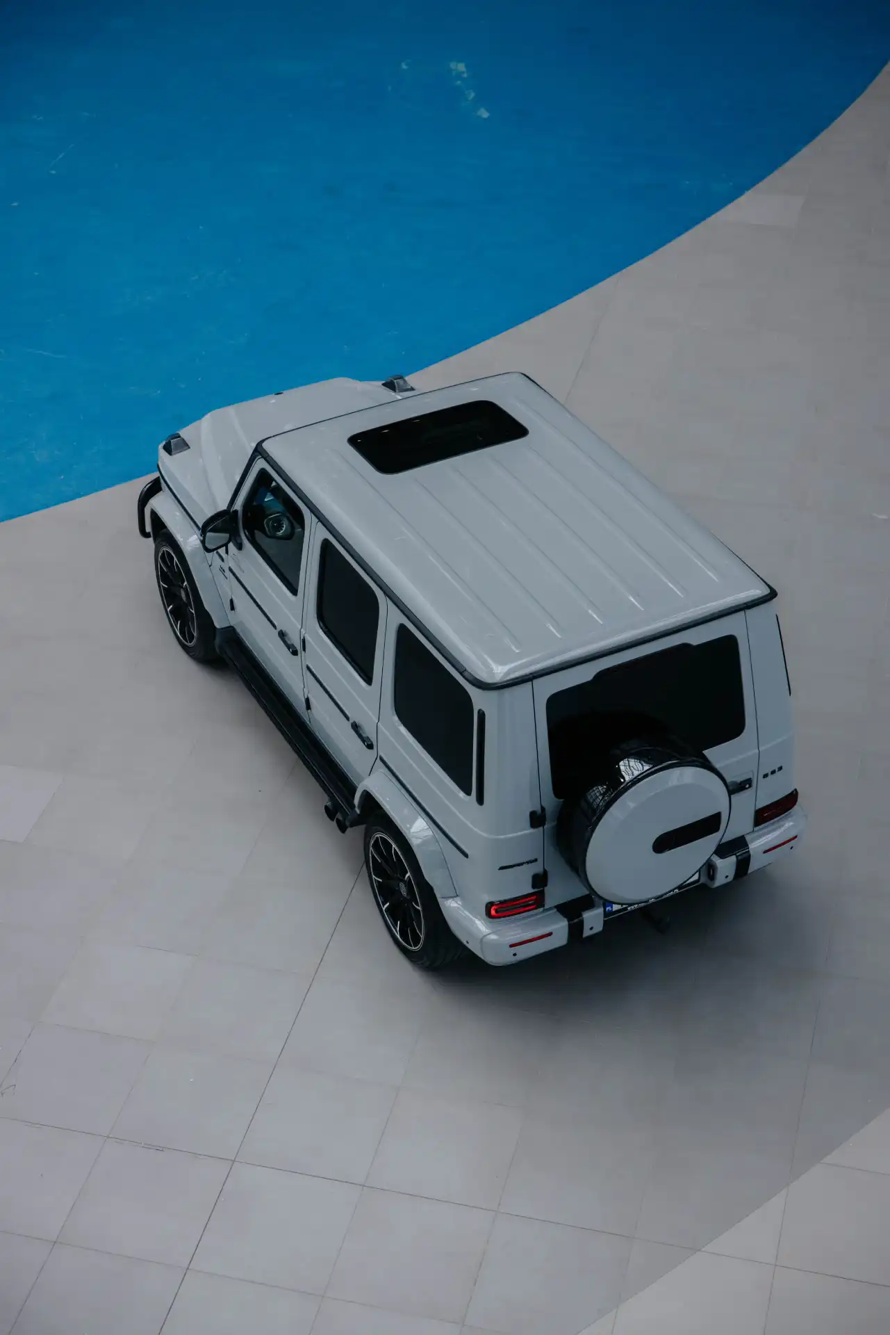 mercedes g63 amg widok z góry